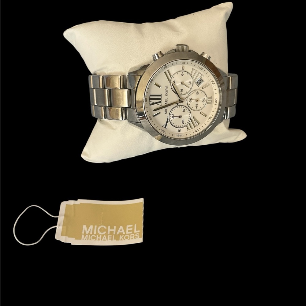 Michael Kors Silver Tone Chronograph Watch